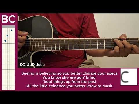It Wasn't Me | BC Guitar Tutorial | Shaggy Ft. Rikrok