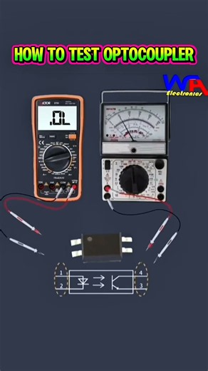 How to Test Optocoupler PC817 Using Multimeter #pc817 #optocoupler #optocouplers #diyelectronics