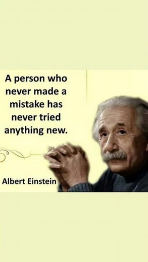 Einstein’s Bold Truth About Mistakes. #alberteinsteinquotes #motivation
