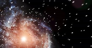 Star, planet and universe with the galaxy, solar system and outer space nebula or astronomy science