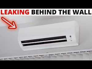 HVAC: Nightmare Ductless Wall Mounted AC Was Leaking Behind The Wall! Mini Split AC Leaking Water