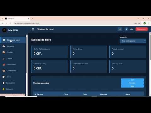 Logiciel Gestion Stock Mutli Magasins Partie 1 FR