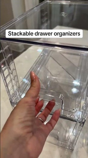 These stackable drawer organizers are a spring cleaning dream! They keep everything neat, easy to