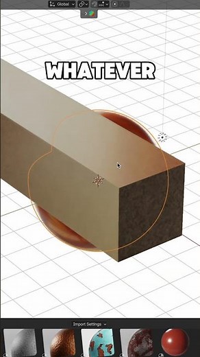 Transfer cutter materials using Boolean modifier in Blender #blender #blender3d