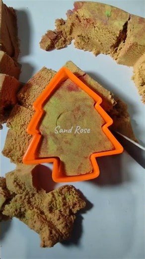 Soft Sand Cutting Sounds | Stress Relief ASMR#sandasmr #kineticsand #sandmentcrushing