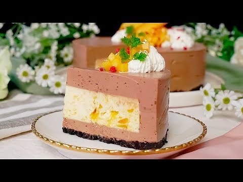 【さっぱり濃厚】完熟マンゴーチョコムースケーキ