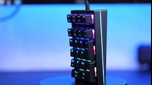 MOTOSPEED Macro Mechanical Numeric Keypad USB Wired 21 Keys Mini Numpad Portable Keypad RGB Backlight Gaming Keypad Extended Layout for Cashier(Fully Programmable Keys)