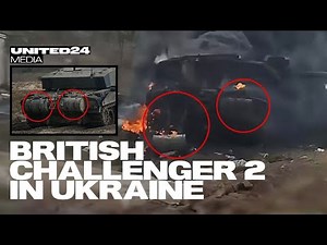 About British Challenger 2 Tank in action 🇺🇦 & First Challenger 2 destroyed on frontline 🇺🇦