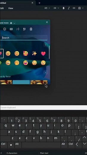Emoji & GIF Secret Menu 💻 Windows Clipboard Trick! #windows #pctips #pc #computer #windows11 #tips