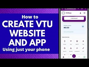 How to Create a VTU Website Using Your Phone in 2025 | Step-by-Step DIY Tutorial (No Coding Needed!)