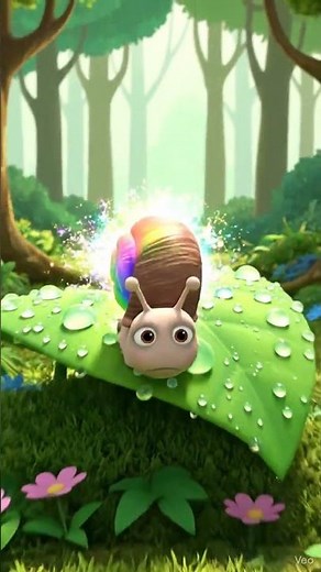 The Rainbow Snail 🌈🐌 | Slow Is Beautiful #animation #snail #cartoon