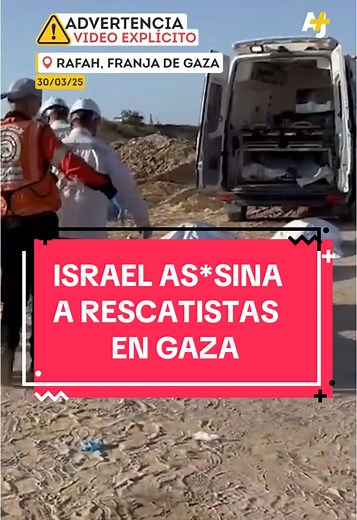 15 socorristas fueron hallados mu*rtos en Rafah, en la Franja de Gaza. Habían desaparecido tres días después de que Israel violara el alto al fu*go. #tiktoknoticias #noticiastiktok #EEUU #Noticias #palestina #gaza