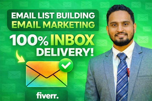 Mobassharhossan: I will build niche targeted email list and do email marketing for $25 on fiverr.com