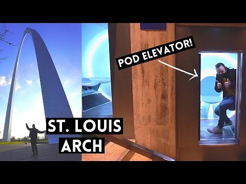St. Louis Gateway Arch - Elevator Ride to the TOP | USA Road Trip Vlog