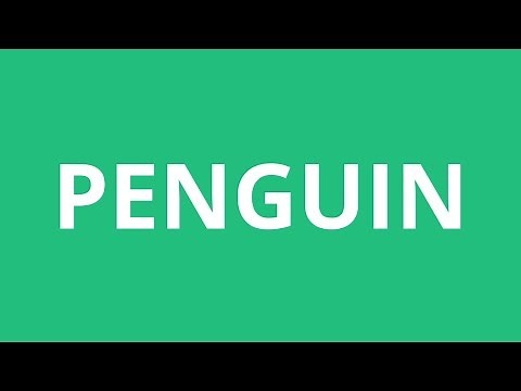 How To Pronounce Penguin - Pronunciation Academy