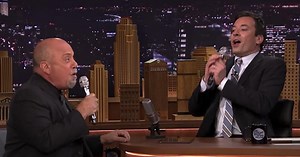 Billy Joel Joins Jimmy Fallon In An Incredible Duet Of 'The Lion Sleeps Tonight'