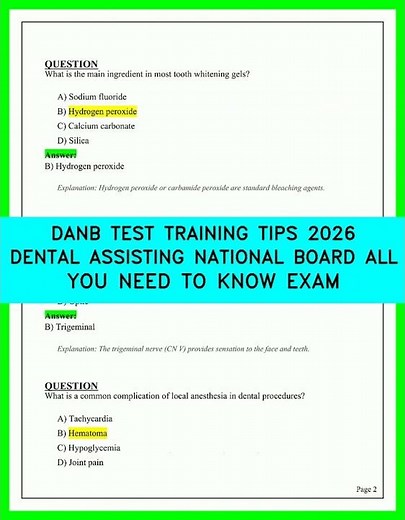 DANB Dental Assisting National Board Exam 2026: Essential Study Guide & Training Tips