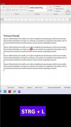 TextMaker Textausrichtung