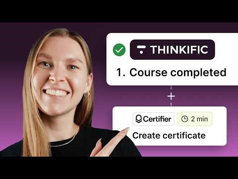 How to Automatically Generate Thinkific Certificates!