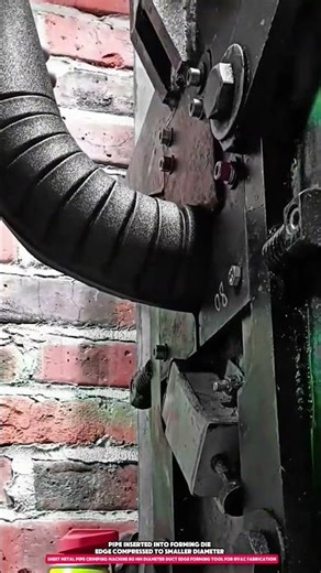 Sheet Metal Pipe Crimping Machine 80 mm Diameter Duct Edge Forming Tool for HVAC Fabrication
