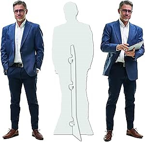 Custom Life Size Cardboard Cutout, Snirov Personalized High Resolution Stand Up Custom Cutouts Upload Your Own Photo for Wedding Graduation Birthday, 1ft to 8ft, Multi Color
