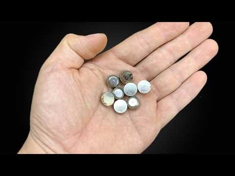 Never Buy Button Cell Batteries Again! Just Use This Simple Trick and and save money!