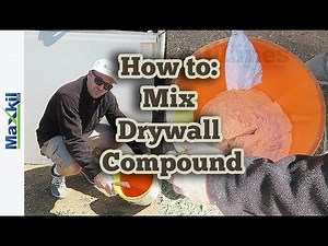 How to mix Drywall & Plaster compound by hand