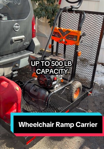 The Hitch mounted carrier with foldable ramp is designed for mobility scooters and wheelchairs, but it’s strong enough to haul equipment too. With a 46.2” x 26.8” platform, 500 lb capacity, and heavy-duty steel construction, it mounts to a standard 2-inch hitch receiver. Perfect for transporting snowblowers, lawn equipment, tools, and more safely and easily. Stock is limited — grab yours before it’s gone! #wheelchairaccessories #mobilityequipment #hitchcarrier #tiktokshopcreatorpicks #haulinggea
