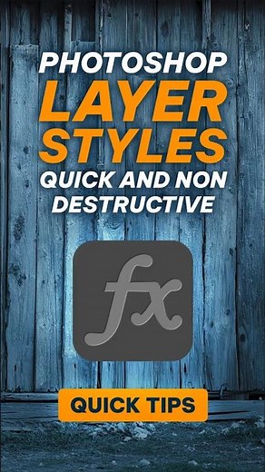 Layer Styles in Photoshop are Quick and Non-Destructive!