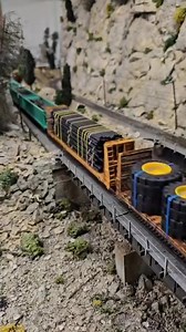 CPKC lending a hand at Dry Creek . #customtrains #custom #railway #hoscale #model #NS #maintenance #train #modelrailroad #mountains #trains #BNSF #UPRR #norfolksouthern #CSX #CPKC #railroad | Custom-Trains