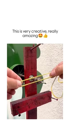 GlobalTrend_Hubb™ on Instagram: "The post features a 15-second video demonstrating a handmade, rubber-band-powered fan constructed from wood scraps, elastic bands, and a repurposed green plastic blade, showcasing off-grid cooling ingenuity without electricity. Posted by @queenof99lol on January 10, 2026, it garnered 273 likes and 28K views in under 24 hours, with 218 replies mostly in Indonesian praising its creativity, indicating strong regional appeal in Southeast Asia. This DIY leverages elas