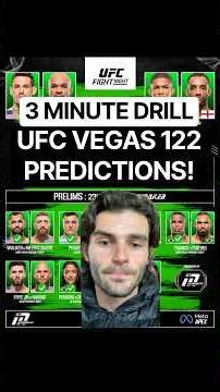 UFC Vegas 122 Allen vs Duncan Predictions!