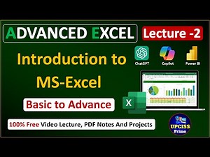Introduction to MS Excel | Advance Excel Complete Course | Excel Tutorial for Beginners | Lecture 2