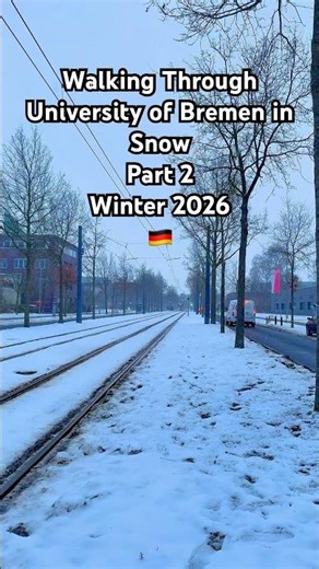 Walking Through University of Bremen in Snow| Part 2 – Winter 2026 #universityofbremen #bremen #snow