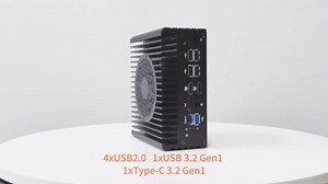 Firewall Appliance Mini PC R1 2x10G SFP+,Intel Alder Lake i3-N305(8C/8T,up to 3.8 GHz)Soft Router,2X i226-V 2.5GbE Micro PC, 2HDMI/USB2.0/USB3.2Gen1/Type-C Desktop Computer (i3-N305, 16G RAM+512G SSD)