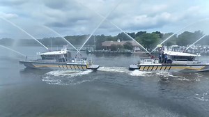 Here is a little video of our new Fireboats operating during our Christening Ceremony Last week. | Anne Arundel County Fire Department