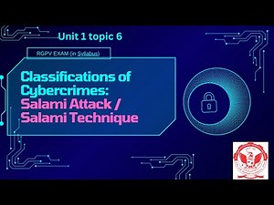 Salami attack/Salami Technique || lecture 6 || rgpv exam