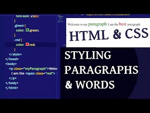 How to Resize Paragraphs & Words in CSS