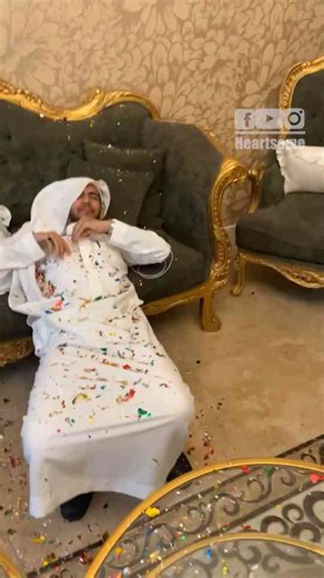 Party popper sparks hilarious moment at graduate’s celebration