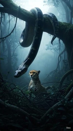🐍😱 Anaconda vs Cheetah – Jungle’s Deadliest Moment!🔥