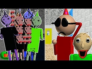 Playing Baldi's party mode. (Baldi's basics classic remastered RECREATION)