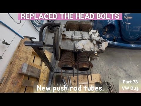 Unexpected Setback! Replacing Pushrod Tubes & Head Studs | ’68 Volkswagen Beetle - Episode 73