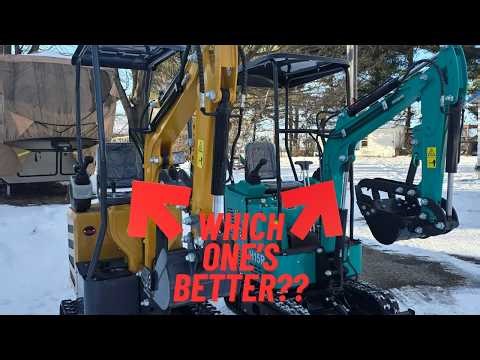 I Bought Two Of The Cheapest Mini Excavators! | Which One's Better?? | Comparing MX12 & H15