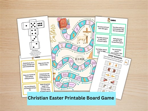 Christian Games, Christian Easter Games, Christian Kids Games, Christian Homeschool, Family Easter Games, Easter Adult Games - Etsy