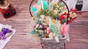 Layhit 12 Pack Boho Dried Flower Bouquet Mini Wedding Handmade Dry Flowers Decor for Vase Crafts DIY Photo Boutonniere for Men Floral Plant for Bridesmaid Gift Birthday Decor (Hydrangea)