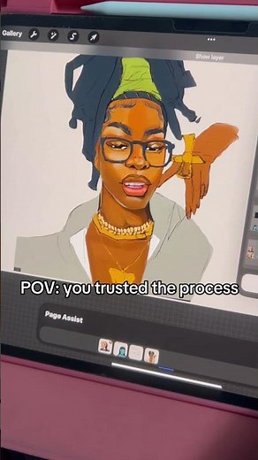 How to Render in Procreate 😍 #art #digitalart #procreate #artprocess