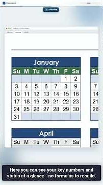 2027 Calendar Excel Template Walkthrough | PlanoraNest #Shorts