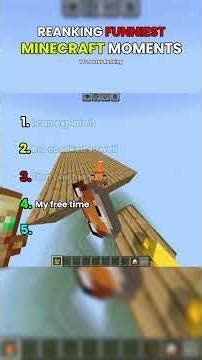 Ranking The Funniest Minecraft Moments 😭 #minecraft #shorts