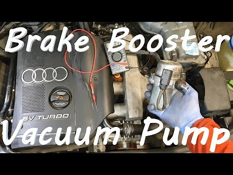 Audi A6 C5 - Brake Booster Vacuum Pump /Test / Replacement P2529 P0558 P050F