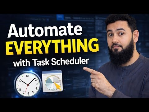 Task Scheduler Full Tutorial | Automate Tasks, Scripts & Software (Windows)